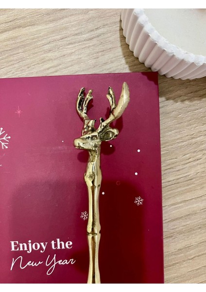 Sarı Pirinç Döküm Geyik Başı Mum Söndürücü, Şık Ev Dekoru Aksesuarı fiyatları