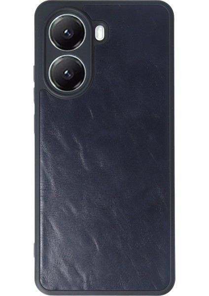 Xiaomi Poco X7 Pro Kılıf Aras Deri Kapak - Lacivert Drstr