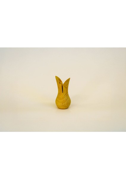 El Işçiliği Lale Şamdan Mumluk, Boyamaya Uygun, Ham Renk Bej