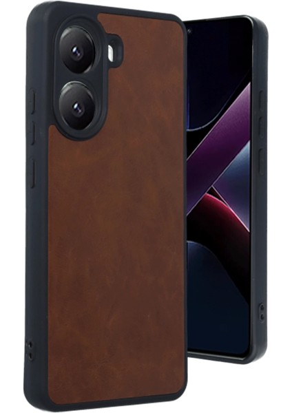 Xiaomi Poco X7 Pro Kılıf Aras Deri Kapak - Taba Drstr