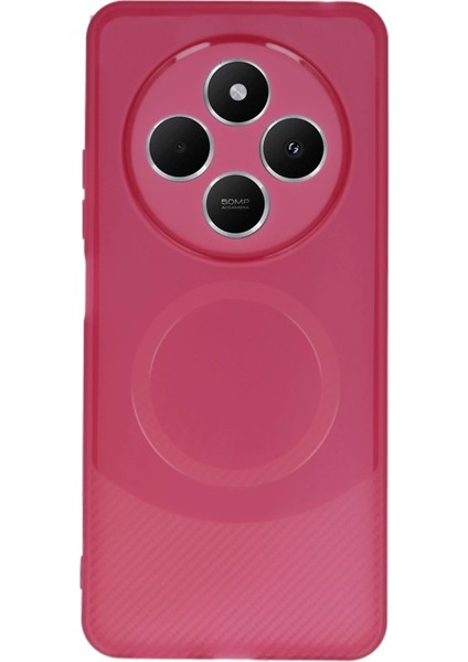 Xiaomi Redmi 14C Kılıf Maya Karbon Kapak - Bordo Drstr modelleri