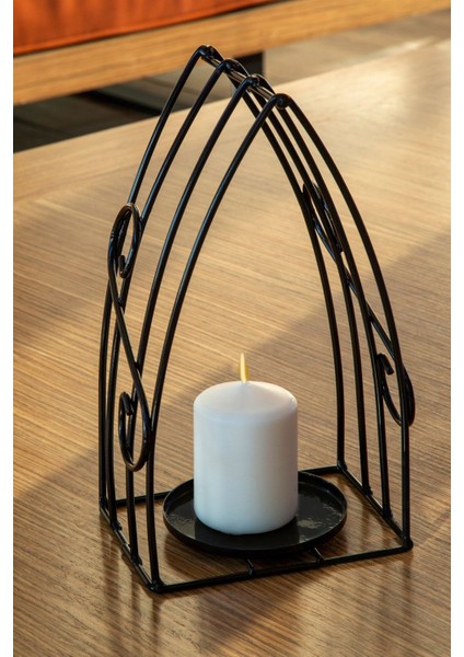 Rustik Siyah Ferforje Mumluk, Evinize Şıklık Katan Metal Fener fiyatları