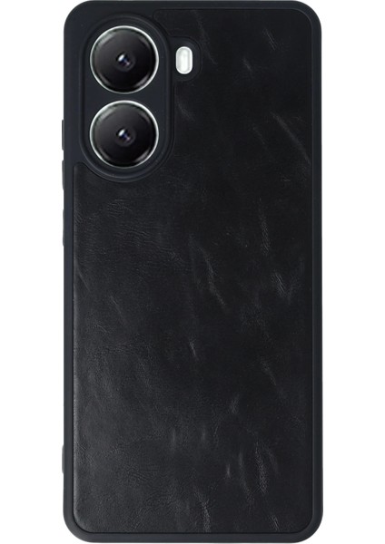 Xiaomi Poco X7 Pro Kılıf Aras Deri Kapak - Siyah Drstr