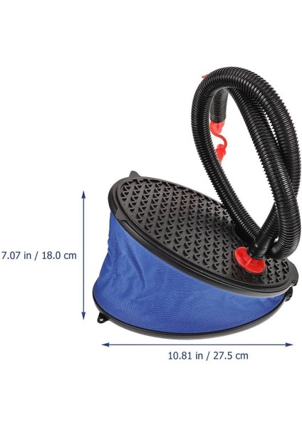 Körüklü Hava Pompası, Bot ve Şişme Ürünler Için, 28 Cm, Siyah Mavi