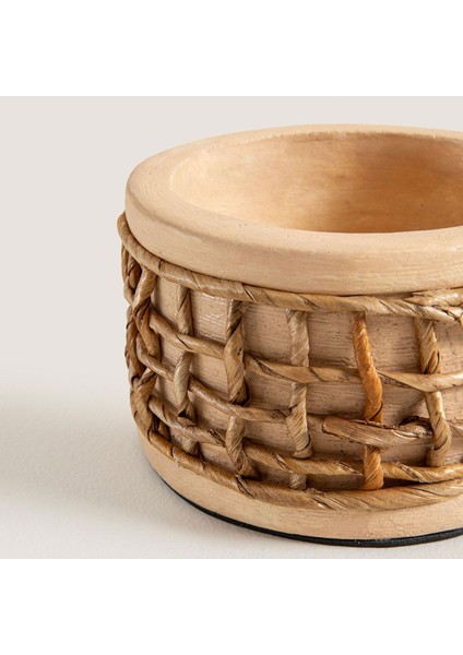 14 cm Doğal Mumluk ile Şık ve Estetik Dekorasyon Parçası fiyatları