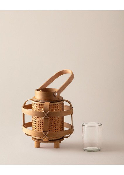 Doğal Ahşap Mini Fener, Şık ve Hafif, Güçlü Işık, Dekoratif ve Kullanışlı fiyatları