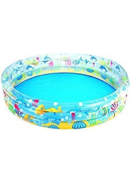 Çocuklar Için 152 cm Çapında Okyanus Desenli Şişme Havuz fiyatları