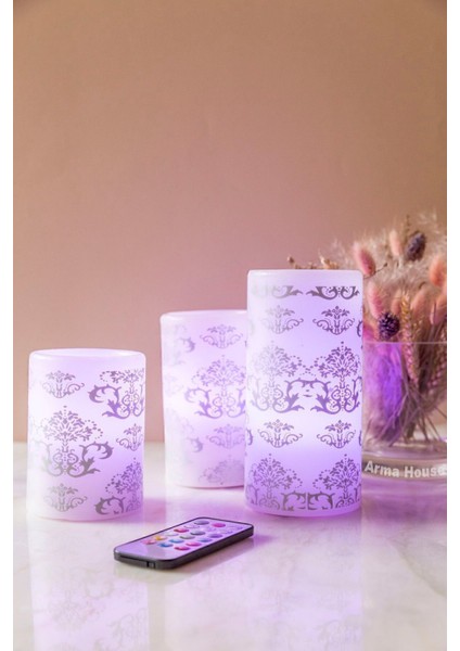 3'lü Renk Değiştiren Kumandalı LED Mum Seti, Renkli ve Şık Atmosfer Yaratır fırsatları