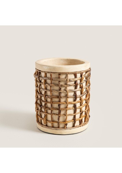 17 cm Doğal Mumluk, Şık ve Zarif Dekoratif Aksesuar.