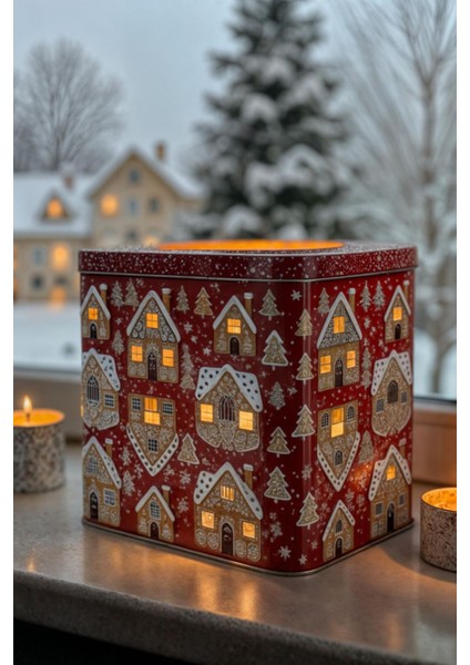 Yılbaşı Temalı Kırmızı Kutuda Sevimli Hediye Seti