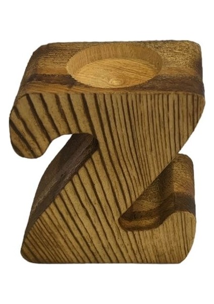 Ahşap Harfli Mumluk, Şık ve Doğal Dekorasyon Için Mükemmel Seçenek