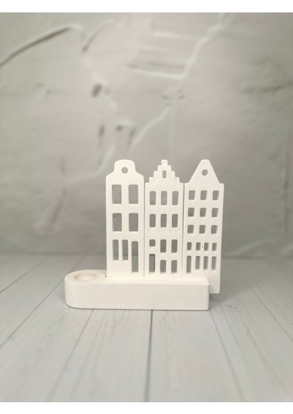 Bihterrazzo 3'lü Dekoratif Ev Şamdan Mumluk, Şık ve Modern Tasarım fiyatları