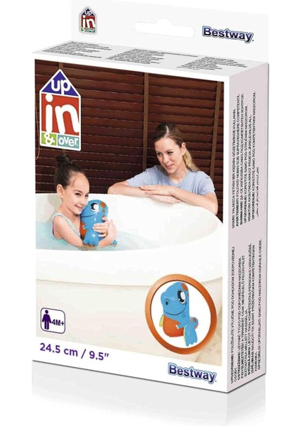 Renkli Dinozor Şişme Su Oyuncağı, Çocuklar Için Eğlenceli Deniz ve Banyo Oyunu