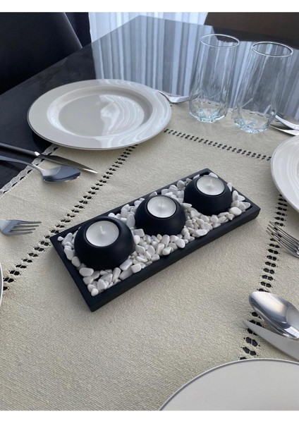 El Yapımı 3'lü Dekoratif Tealight Mumluk Seti – Şık Tasarım, Hediyelik ve Ev Dekoruna Uygun indirimleri