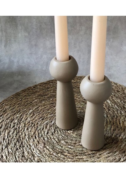 Iki Parçalı Modern Şamdan Mumluk Seti, Şık ve Zarif Dekorasyon Parçası fiyatları