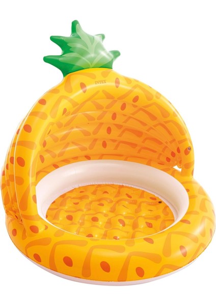 Renkli Ananas Desenli Bebek Havuzu, Eğlence ve Serinlik Dolu Anlar