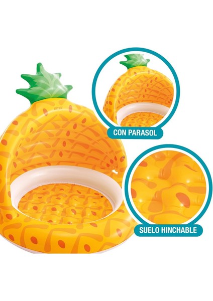 Renkli Ananas Desenli Bebek Havuzu, Eğlence ve Serinlik Dolu Anlar fiyatları