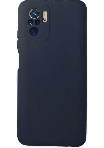 Xiaomi Redmi Note 10 Kılıf Nano Içi Kadife Silikon - Lacivert Drstr
