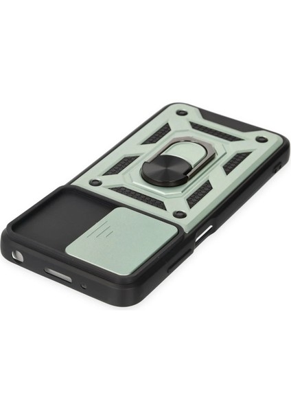 Xiaomi Redmi 10 2022 Kılıf Pars Lens Yüzüklü Silikon - Yeşil Drstr fırsatları