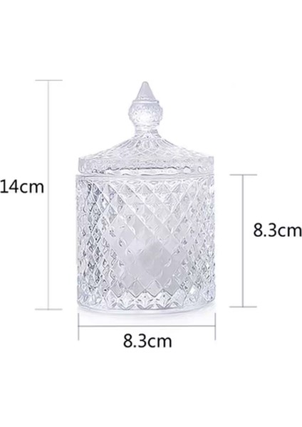 Büyük Kristal Kesim Şeffaf Beyaz Kokulu Mumluk, Şık ve Zarif Dekoratif Aksesuar fırsatları