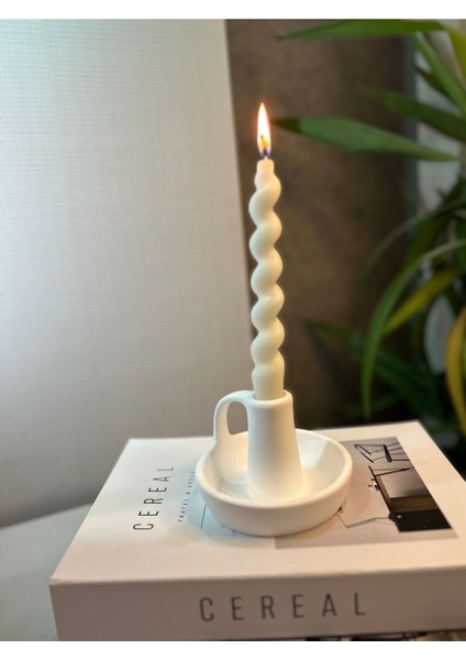 Beyaz Beton Kulplu Şamdan Mumluk, Şıklık ve Zarafet Sunar. modelleri