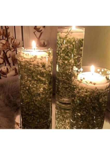 3'lü Silindir Mumluk Seti, Şeffaf Tasarım, Şık ve Zarif Dekoratif Aksesuar fiyatları