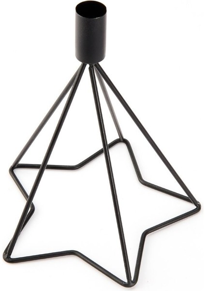 Şık 3'lü Yıldız Mumluk Takımı, Siyah Renk, Dekoratif Aydınlatma fırsatları