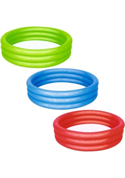 Renkli Şişme Çocuk Havuzu 122X25CM, Eğlenceli Yaz Keyfi Için Güvenli ve Renkli Tasarım