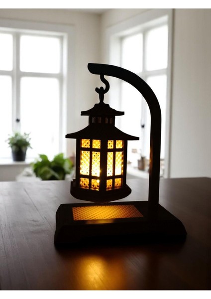 Siyah 3D Baskı Dekoratif Fener, Bahçe ve Iç Mekan Aksesuarı modelleri