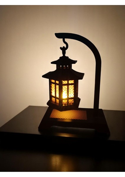 Siyah 3D Baskı Dekoratif Fener, Bahçe ve Iç Mekan Aksesuarı fırsatları