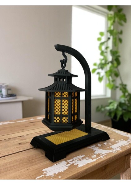 Siyah 3D Baskı Dekoratif Fener, Bahçe ve Iç Mekan Aksesuarı indirimleri
