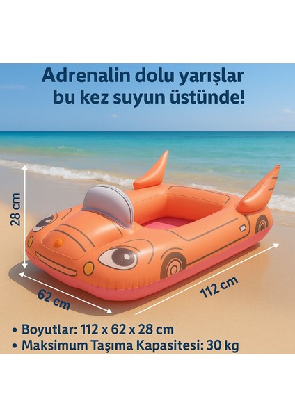 Şişme Yarış Arabası, Havuz ve Deniz Için Eğlenceli Eğitici Oyuncak fiyatları