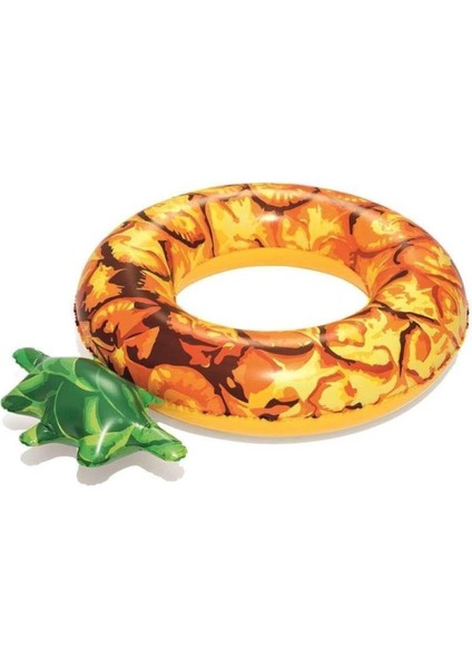 Renkli Ananas Desenli Deniz Simit, Eğlenceli ve Şık Tasarım, Yaz ve Plaj Şıklığı