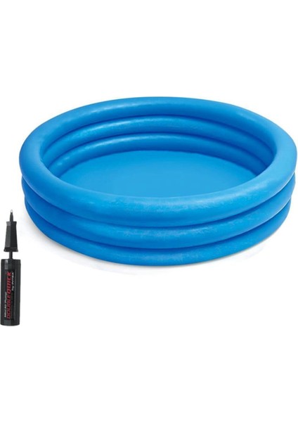 Kristal Mavi Şişme Havuz 114X25 cm ve Pompa Hediye