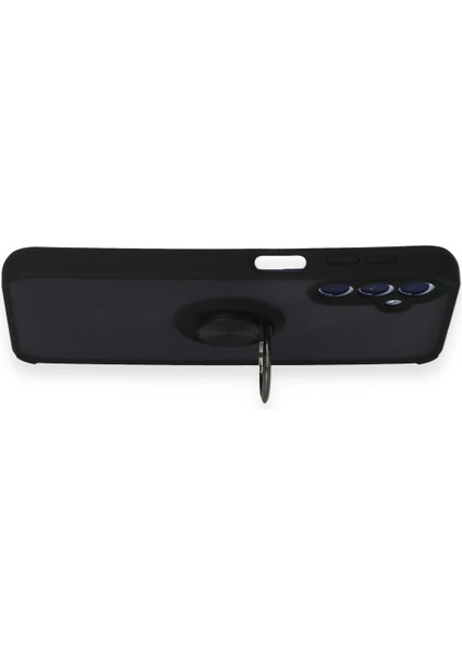 Samsung Galaxy M34 5g Kılıf Montreal Yüzüklü Silikon Kapak - Siyah Drstr indirimleri