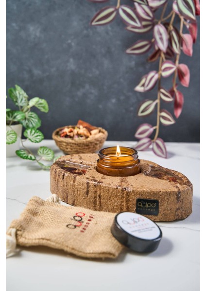 Kişiselleştirilebilir Vintage Mumluk, Vegan Soya, El Yapımı, Modern Tasarım, Kahverengi fiyatları