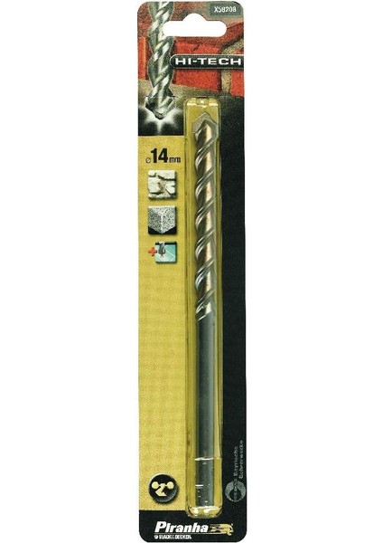 X58208 Beton Matkap Ucu, Metalik, 1 Adet, 14 mm
