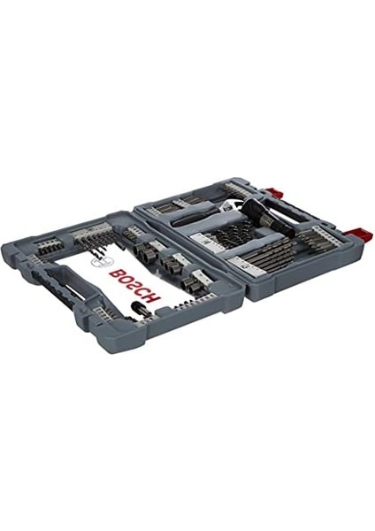 Professional 91 Parça Uç ve Matkap Ucu Birinci Sınıf X-Line Seti (Beton Matkap Ucu, Fayans Matkabı, Evrensel Tutucu, Derinlik Durdurucu, Ingiliz Anahtarı, Sağlam Çanta Içinde, Aksesuar Matkap)