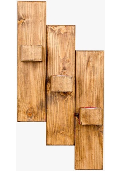 Ahşap Dekoratif Duvar Süsü, LED Işıklı, Doğal ve Şık Tasarım modelleri