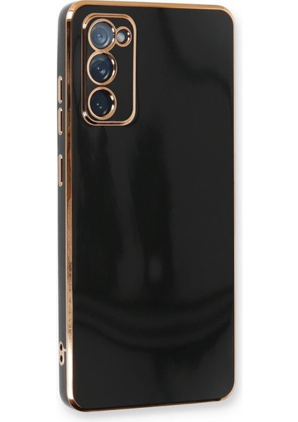 Samsung Galaxy S20 Fe Kılıf Volet Silikon - Siyah Drstr