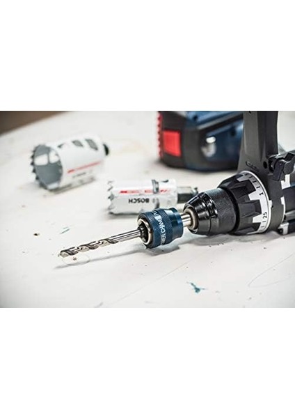 Professional Accessories 1 x Power Change Plus Adaptör (Sds Plus, Hss-G Matkap 7,15 x 85 Mm, Delik Testeresi Aksesuarı Dahil)