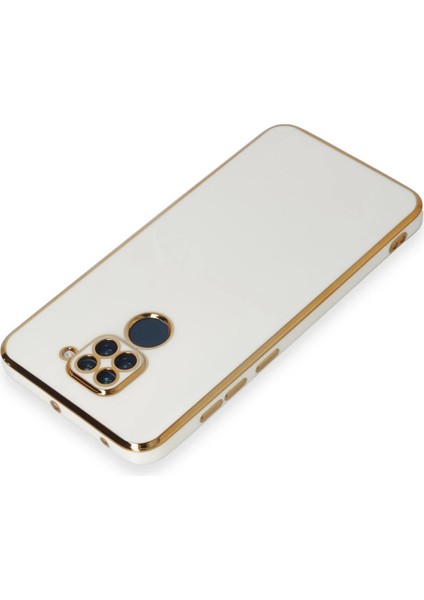 Xiaomi Redmi Note 9 Kılıf Volet Silikon - Beyaz Drstr