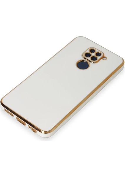 Xiaomi Redmi Note 9 Kılıf Volet Silikon - Beyaz Drstr