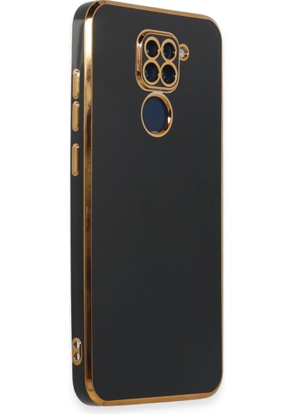 Xiaomi Redmi Note 9 Kılıf Volet Silikon - Siyah Drstr
