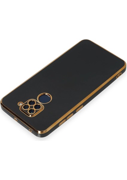 Xiaomi Redmi Note 9 Kılıf Volet Silikon - Siyah Drstr