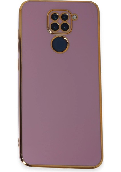 Xiaomi Redmi Note 9 Kılıf Volet Silikon - Mor Drstr
