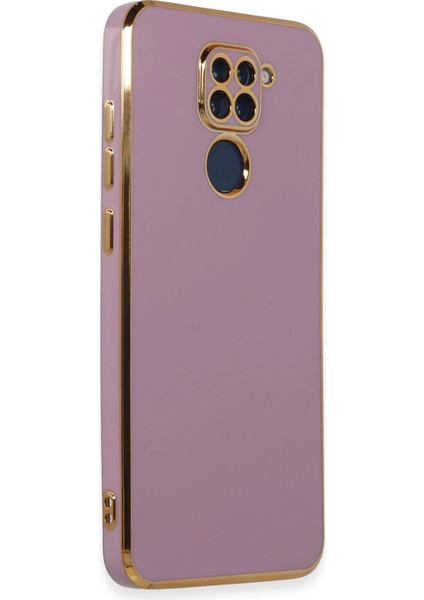 Xiaomi Redmi Note 9 Kılıf Volet Silikon - Mor Drstr