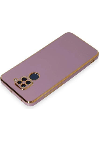 Xiaomi Redmi Note 9 Kılıf Volet Silikon - Mor Drstr