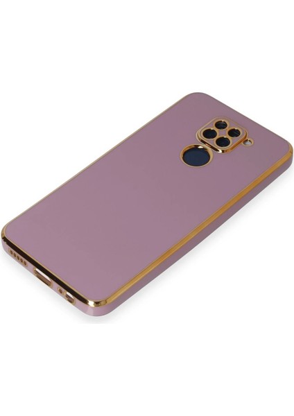 Xiaomi Redmi Note 9 Kılıf Volet Silikon - Mor Drstr