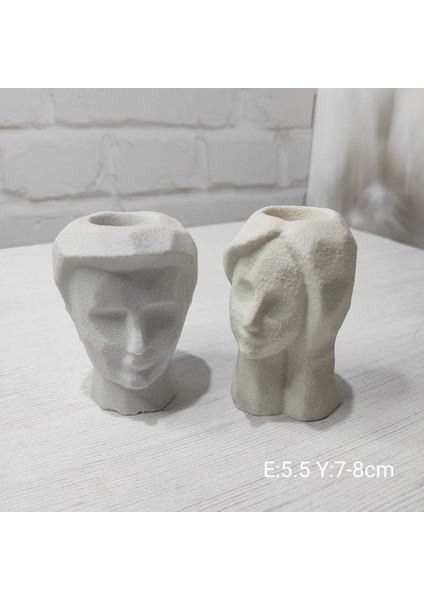 Beyaz Çiftli Mumluklar, Şıklık ve Sıcaklık Katacak Dekorasyon Ürünü